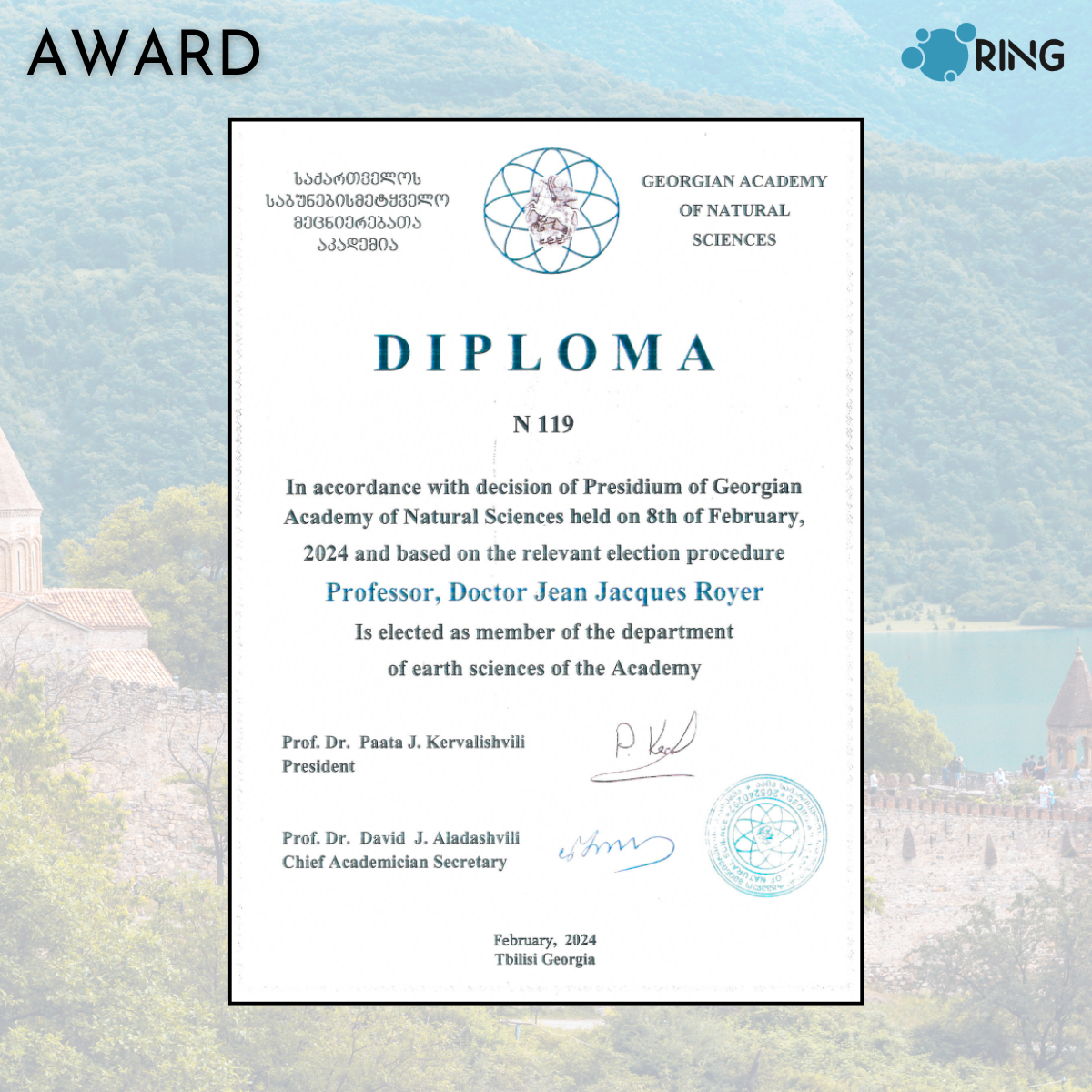 Award JJRoyer
