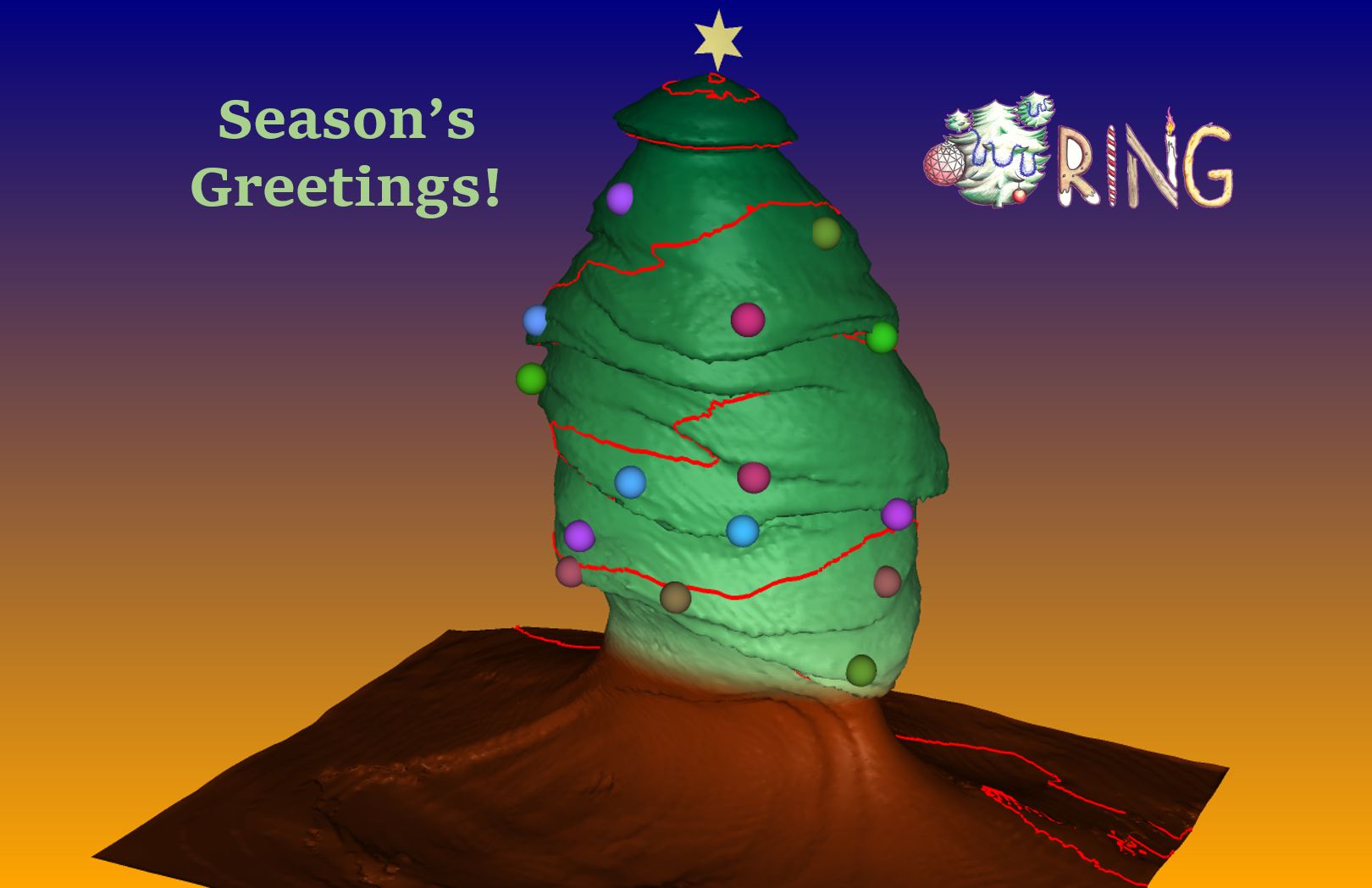RING's (salt) Chrismas Tree. Happy Holiday Season! 